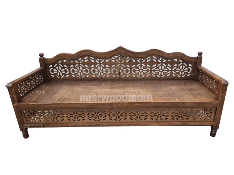 تخت سنتی nasr07a سایز 2 در 80