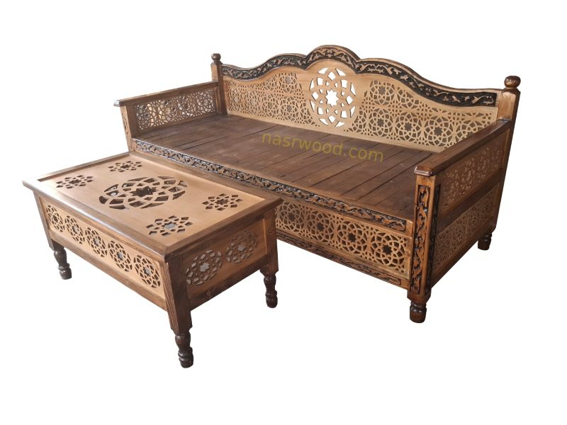 ست میز و تخت سنتی منبت nasr17imm