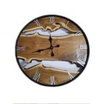 ساعت دیواری چوبی روستیک مدل nasrw2