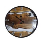 ساعت دیواری چوبی روستیک مدل nasrw1